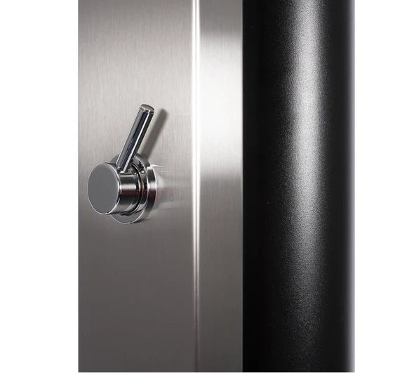 Doccia Solare per Piscina in Acciaio Inox AISI 304 CRM Ultimate con Risciacquo Temporizzato dei Piedi & Miscelatore - Capienza Lt. 60