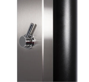 Doccia Solare per Piscina in Acciaio Inox AISI 304 CRM Ultimate con Risciacquo Temporizzato dei Piedi & Miscelatore - Capienza Lt. 60