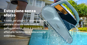 Dolphin E60i IoT Wi-Fi APP MyDolphin Plus Bluetooth Timer Gyro Digital - Robot Elettrico Pulitore per Piscina fino a 15 Mt - TOP GAMMA - MY2026