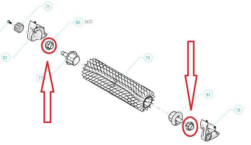 Boccola Spazzola Attiva Anteriore Robot Piscina Maytronics Dolphin - 9983123