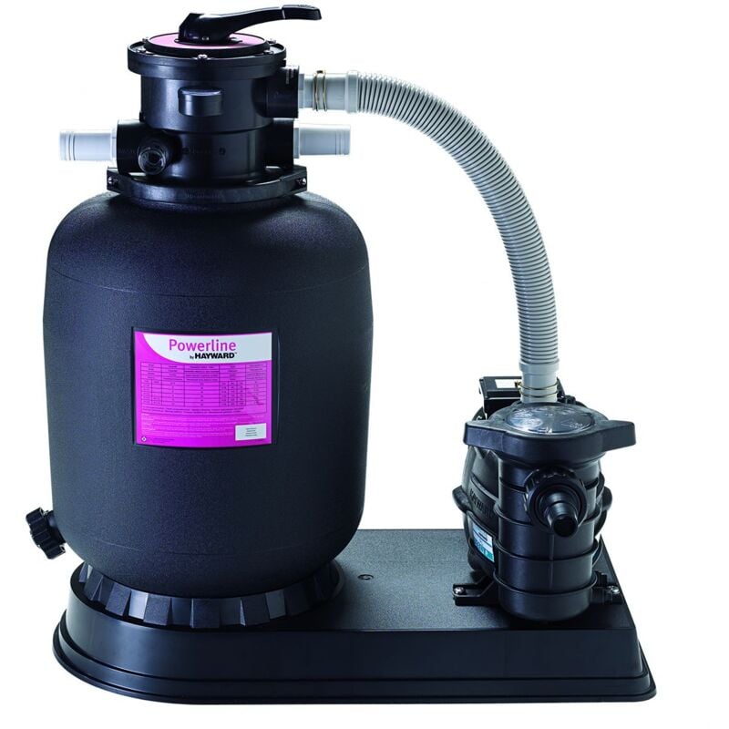 Filtro a sabbia Hayward PowerLine con valvola superiore, tubi e base, per piscine 10/14 m3/h.