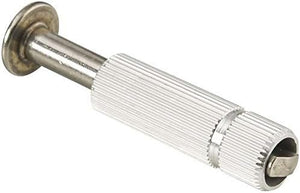 Tassello a scomparsa in ottone per telo copertura piscina, ø 20 mm, lunghezza 5,2 cm.