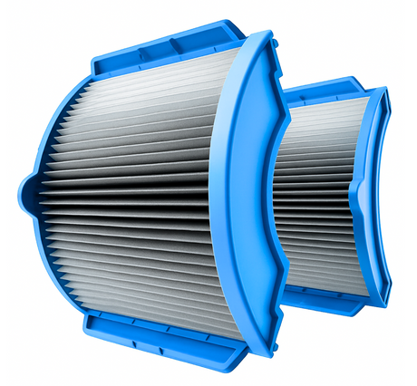 Caricabatterie per aspiratore piscina BWT PK GIANT su sfondo bianco.