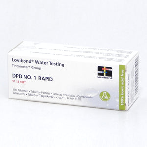100 Pastiglie Reagenti DPD1 RAPID Lovibond per Misurazione Cloro Libero per Test Manuali - Dissoluzione Rapida