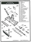 Spazzola di ricambio con viti per aspirafango Fairlocks, diagramma delle parti incluse nel pack D.