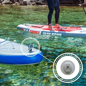 Tavola Stand Up Paddle Sup Gonfiabile JBay.Zone H1 Kame 9'9'' - Cm. 297x76x15 - Portata Kg 120 - Convertibile in Kayak con Accessori - MY2023