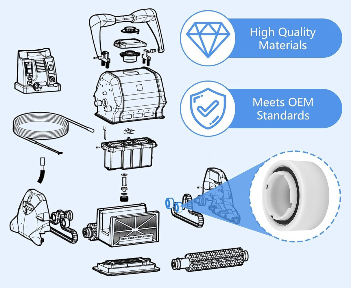 Cuscinetto motore per robot pulitore Hayward AquaVac e TigerShark, schema esploso componenti.