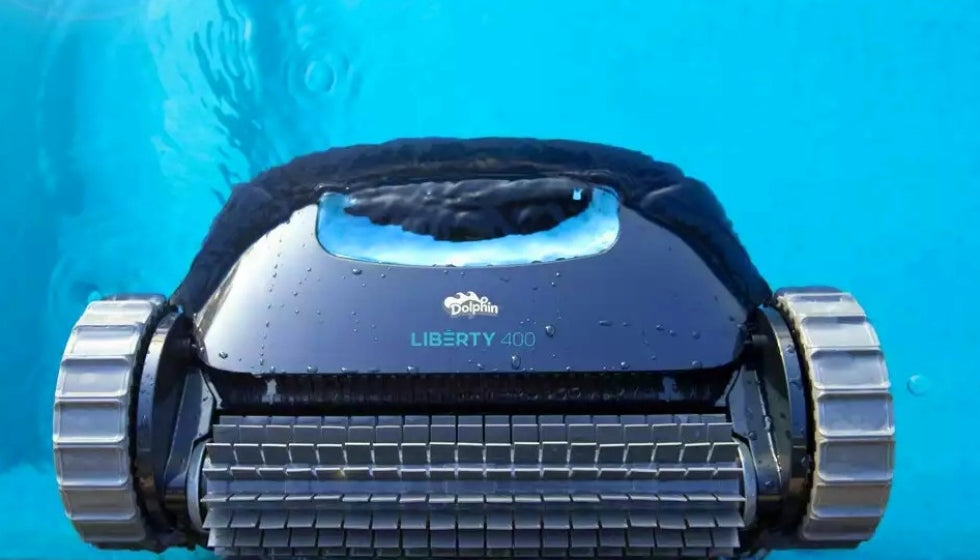 Dolphin Liberty 400i Eco Cordless Bluetooth MyDolphin APP - Robot Pulitore a Batteria al Litio per Piscina fino a 10 Mt - FONDO + PARETI + LINEA - NOVITA