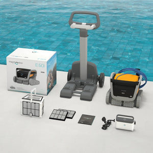 Dolphin E60i IoT Wi-Fi APP MyDolphin Plus Bluetooth Timer Gyro Digital - Robot Elettrico Pulitore per Piscina fino a 15 Mt - TOP GAMMA - MY2026
