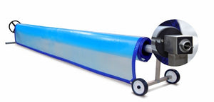 Avvolgitore Rullo Avvolgitelo Telescopico In Acciaio Inox Albon Tahiti per Teli Estivi Isotermici Piscina di Larghezza da 4 a 8 Mt e Lunghezza Max 16 Mt