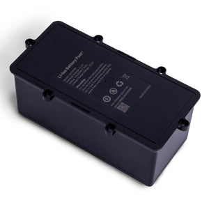 Batteria al Litio 7,8 Ah per robot piscina Maytronics Niya, colore nero, vista dall'alto.