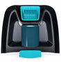 Maniglia coperchio vano filtro per robot piscina Dolphin Liberty 600, colore nero e azzurro.