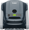Robot piscina BWT ES Echo senza fili, colore blu scuro, vista frontale su sfondo bianco.