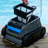 Robot piscina Zodiac Freedom OF 42 iQ con filtro rimovibile, posizionato vicino al bordo piscina.
