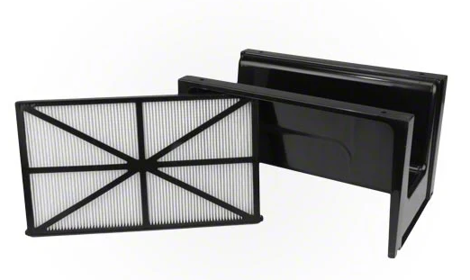 Valvola supporto filtrante con due cartucce filtro a trama fine per robot piscina Hayward Tiger Shark.