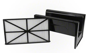 Valvola supporto filtrante con due cartucce filtro a trama fine per robot piscina Hayward Tiger Shark.