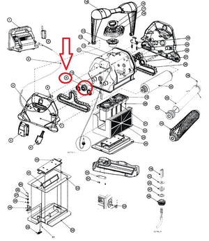 Puleggia di Trazione Cingolo per Robot Pulitore Hayward AquaVac / TigerShark / RCX26001