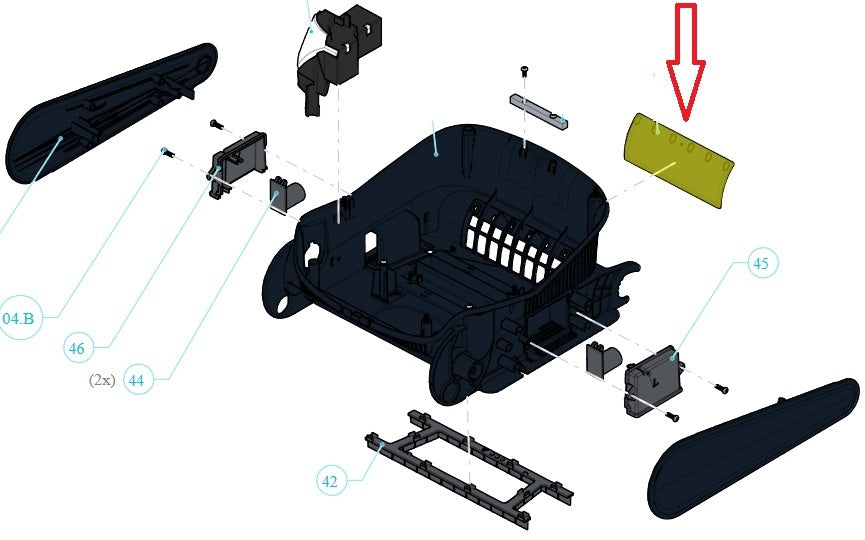 Membrana Drenaggio Rapido Anti Ritorno Sporco Robot Piscina Maytronics Dolphin E60 / Poolstyle 60 / Pro X90i / Wave 90i / C 90i / Explorer E70 / Zenit 55 - 60 - 70 / M550 – M600 - M700 / S1000 - S2000 - S3000 / 99830244