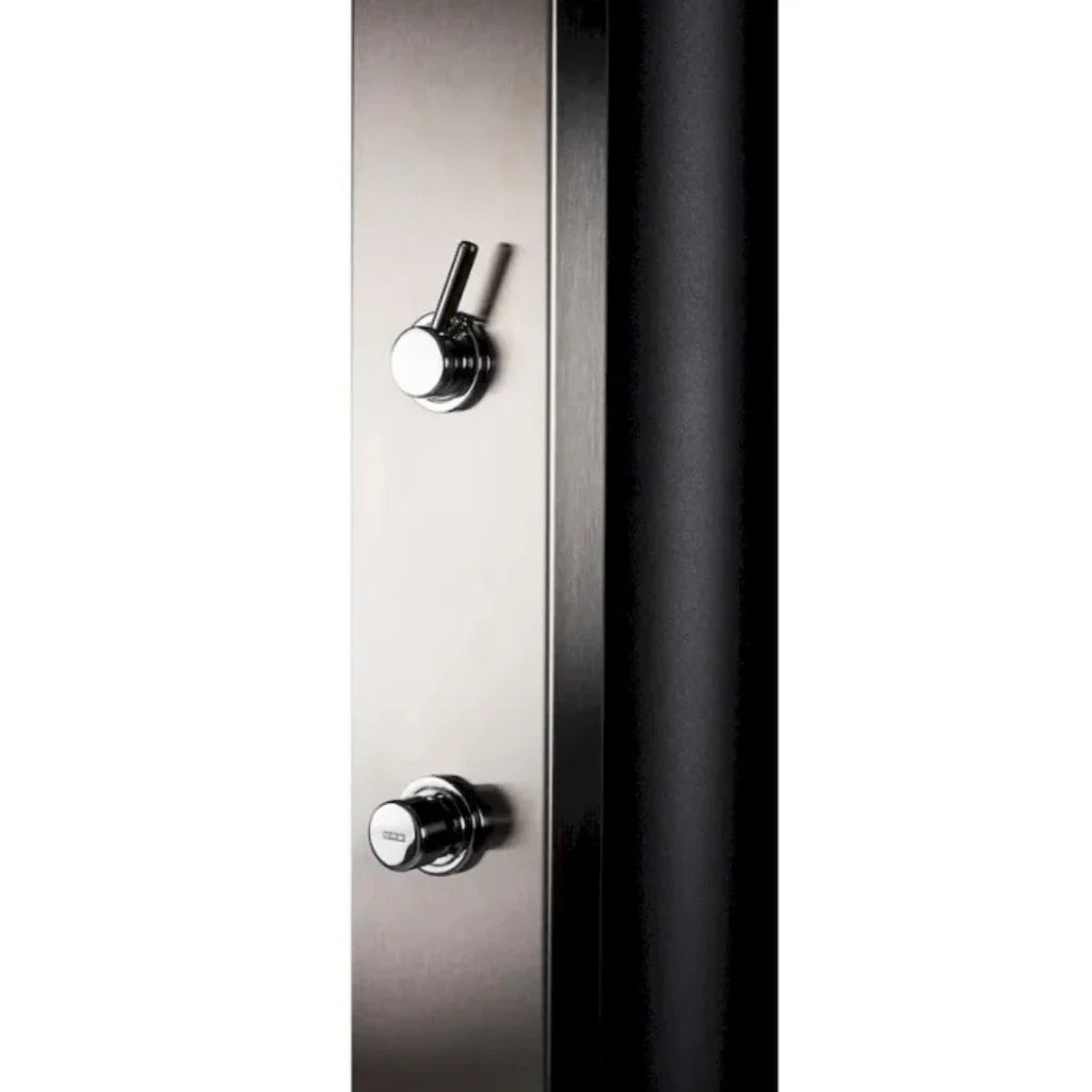 Doccia Solare per Piscina in Acciaio Inox AISI 304 CRM Ultimate con Risciacquo Temporizzato dei Piedi & Miscelatore - Capienza Lt. 60
