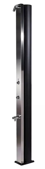 Doccia Solare per Piscina in Acciaio Inox AISI 304 CRM Ultimate con Risciacquo Temporizzato dei Piedi & Miscelatore - Capienza Lt. 60