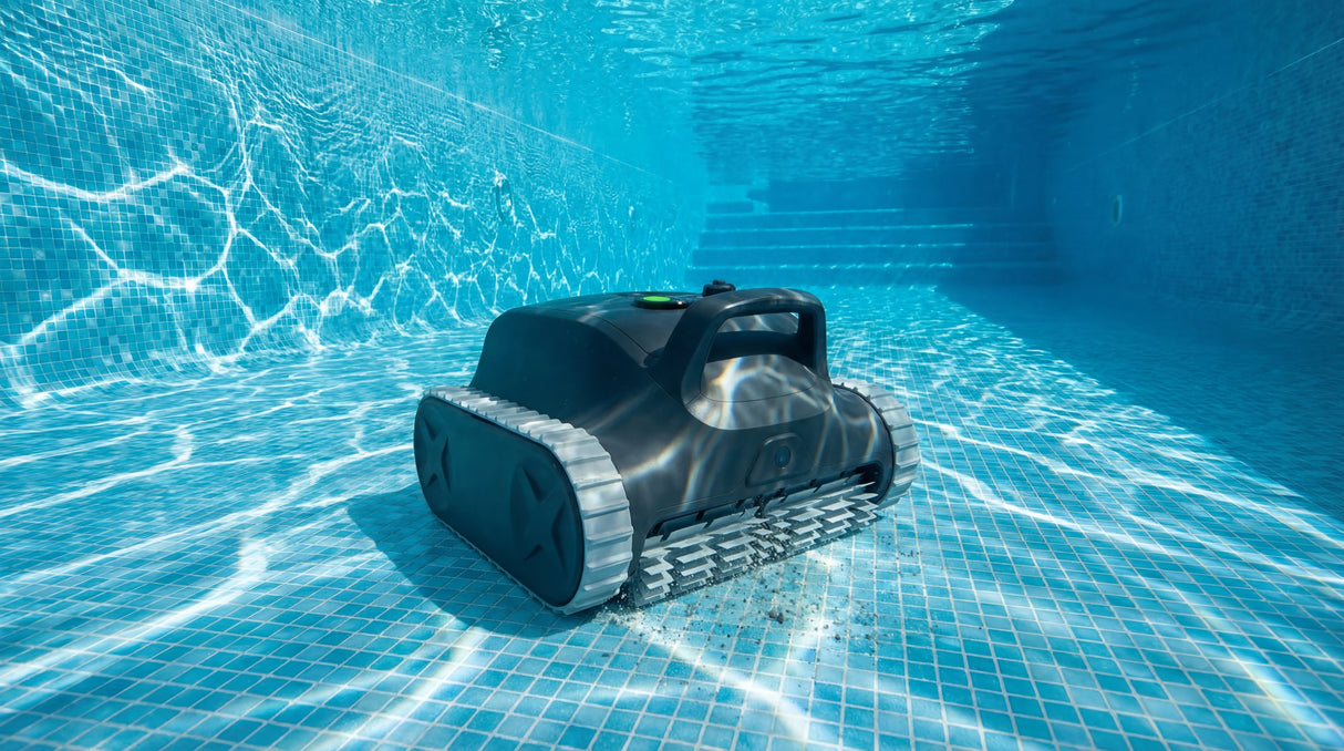 BWT ES Nano Senza Fili Cordless - APP Bluetooth / Wi Fi – Navigazione Ultrasuoni - Gyro - Robot Pulitore Piscina a Batteria da 3 a 10 Mt - FONDO + PARETI + LINEA - NOVITA'