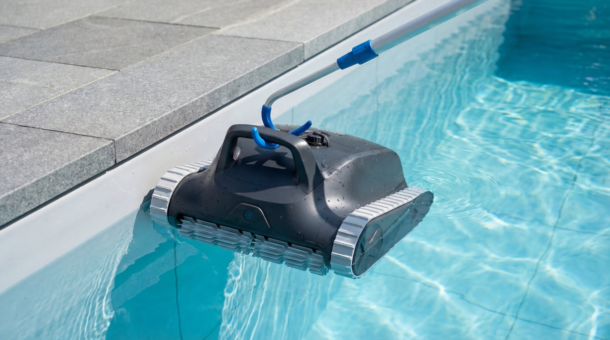 BWT ES Nano Senza Fili Cordless - APP Bluetooth / Wi Fi – Navigazione Ultrasuoni - Gyro - Robot Pulitore Piscina a Batteria da 3 a 10 Mt - FONDO + PARETI + LINEA - NOVITA'
