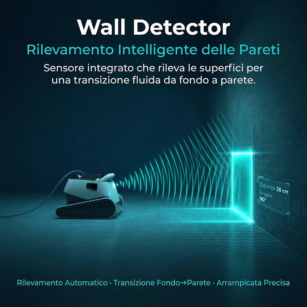 Dolphin Poolstyle 30 Digital - Robot Elettrico Pulitore per Piscina fino a 12 Mt - FONDO + PARETI + LINEA - MY2026