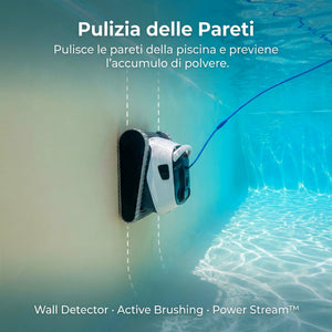 Dolphin Poolstyle 30 Digital - Robot Elettrico Pulitore per Piscina fino a 12 Mt - FONDO + PARETI + LINEA - MY2026