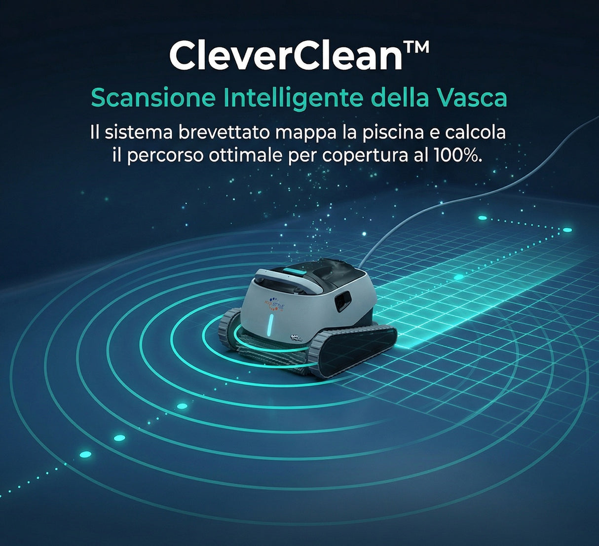 Dolphin Poolstyle 30 Digital - Robot Elettrico Pulitore per Piscina fino a 12 Mt - FONDO + PARETI + LINEA - MY2026