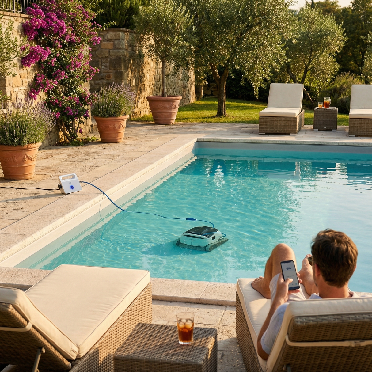 Dolphin Poolstyle 30 Digital - Robot Elettrico Pulitore per Piscina fino a 12 Mt - FONDO + PARETI + LINEA - MY2026