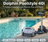 Dolphin Poolstyle 40i IoT Wi-Fi APP MyDolphin Plus Bluetooth Timer Digital - Robot Piscina Elettrico fino a 12 Mt - FONDO + PARETI + LINEA - MY2026