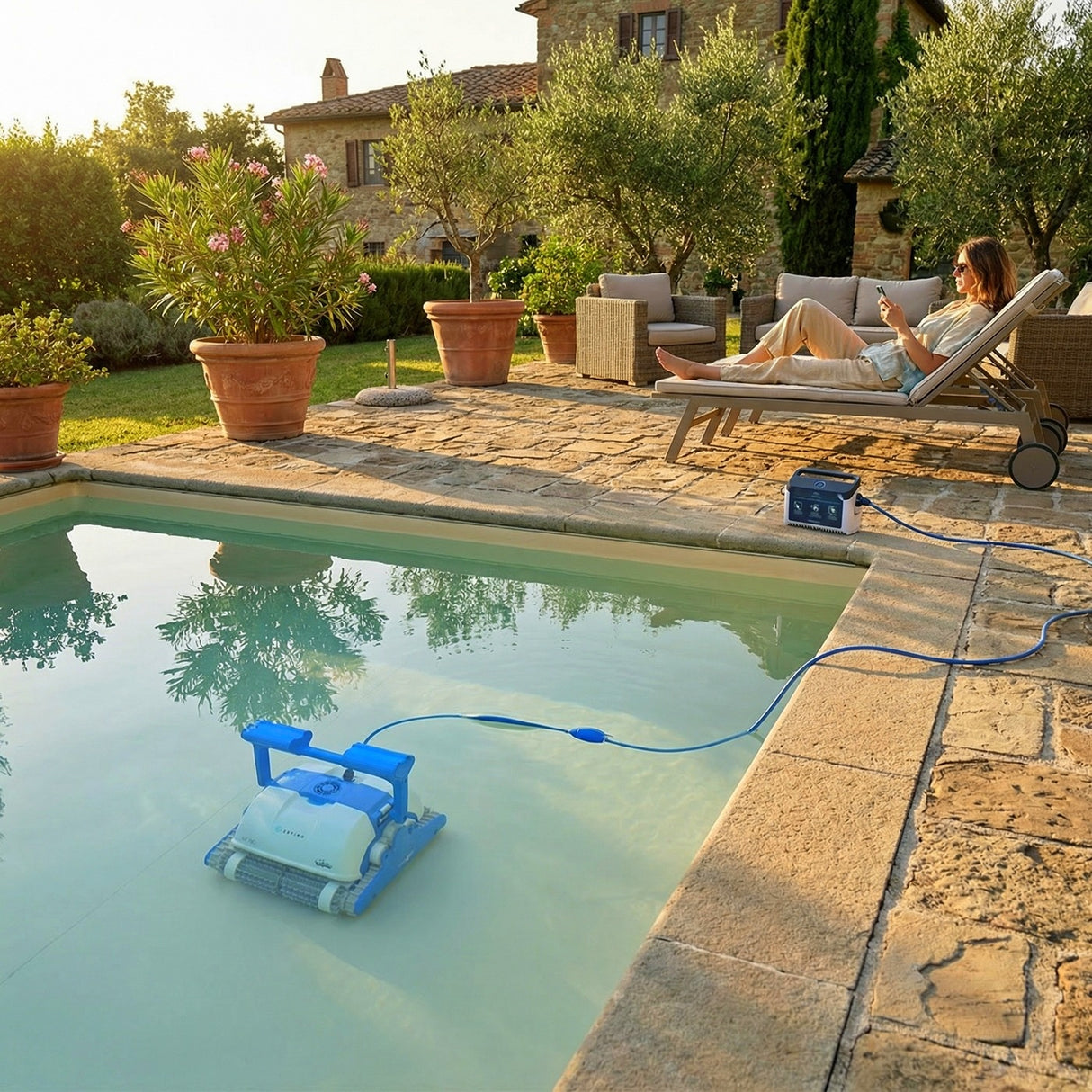 Dolphin ZEFIRO SF60i IoT Wi-Fi Bluetooth Smart Active Timer Gyro Digital - Robot Elettrico Pulitore per Piscina fino a 15 Mt - APP MyDolphin Plus - TOP GAMMA - MY2026