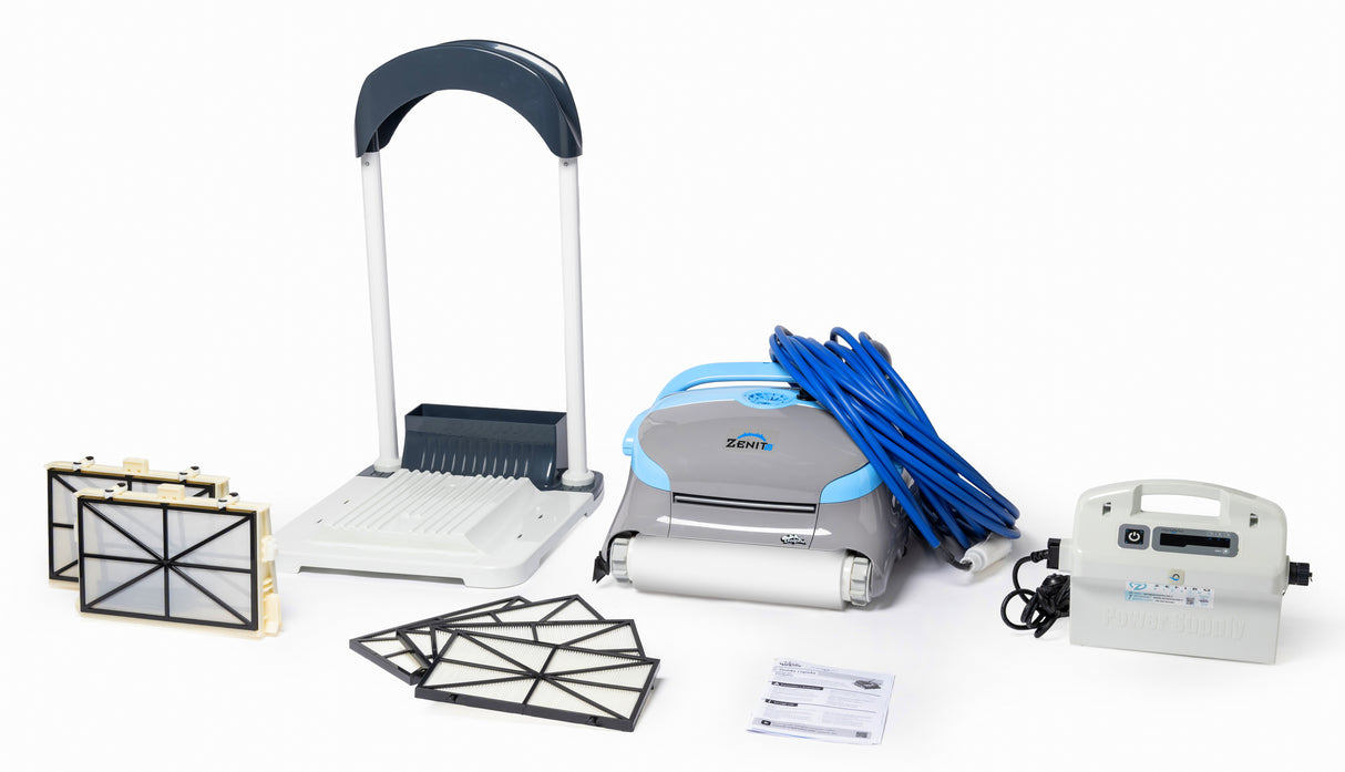 Dolphin Zenit 12 Digital - Robot Elettrico Pulitore per Piscina fino a 10 Mt per Rivestimento in Ceramica Cemento Verniciato Vetroresina & PVC con Gradino Perimetrale - TOP GAMMA - MY2026