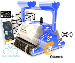 Dolphin ZEFIRO SF60i IoT Wi-Fi Bluetooth Smart Active Timer Gyro Digital - Robot Limpiador Eléctrico para Piscinas de hasta 15 m