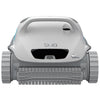 Robot piscina Dolphin SX 40i grigio, vista frontale con spazzole e ruote, per pulizia fondo e pareti.