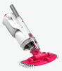 Aspiratore BWT PK GIANT, bianco e rosa, per pulizia piscina, con doppia filtrazione ultra fine.