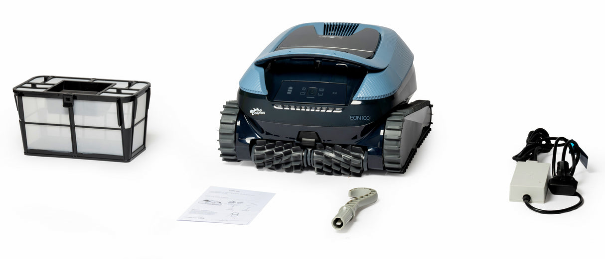 Dolphin Eon 100i Senza Fili Cordless - Bluetooth / Wi-Fi - APP Maytronics One - JetIQ - UltraRun – SmartMap - Robot Piscina a Batteria fino a 15 Mt – NOVITA’
