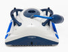 Robot piscina Dolphin Pool UP Digital, vista dall'alto, design bianco e blu, per pulizia fino a 8 metri.