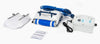 Robot piscina Dolphin Pool UP Digital con cavo, alimentatore e filtro su sfondo bianco.