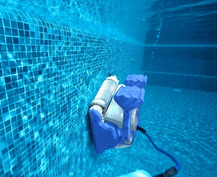Dolphin ZEFIRO SF40 Gyro Digital - Robot Elettrico Pulitore per Piscina fino a 12 Mt TOP GAMMA per Rivestimento in Ceramica Cemento Verniciato Vetroresina & PVC con Gradino Perimetrale - MY2023