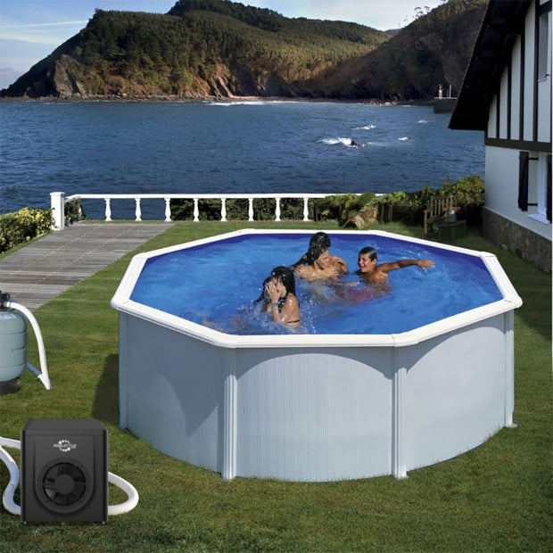 Hayward Micro Pompa di Calore 2,5 Kw ad Alto Rendimento per Piscine Fuoriterra Max 15 M³ - Controller LED - Refrigerante R32 - Bluetooth