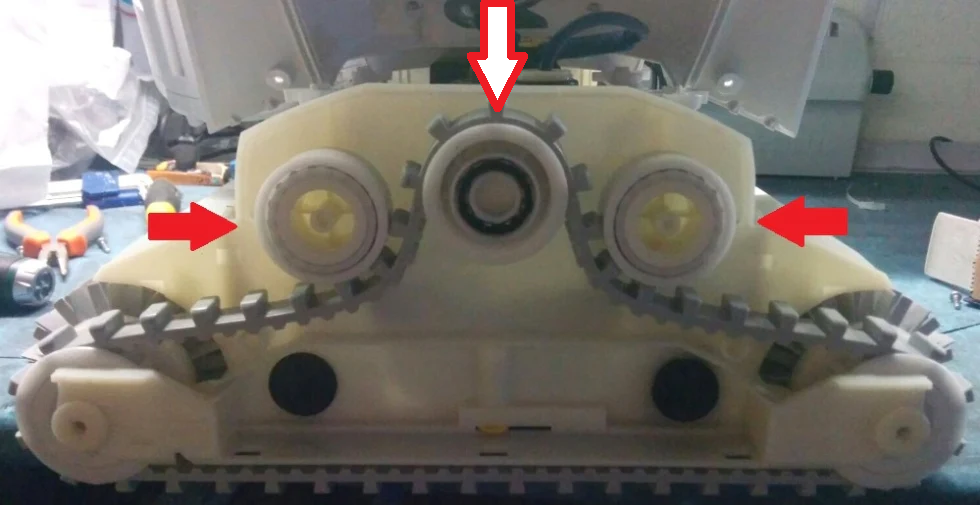 Kit Meccanica Cuscinetti + Disco Guida Cingolo Robot Piscina Maytronics Dolphin Maximus X 70 – X 90 / Zefiro SF 40 – SF 50 – SF 60 / Diver Pro 400 - 500 / Pulit E 70 – E 80 – E 90 / Pro X1 / M 400 – M 500 / Maxi Kart / Kaptur 400 - 500 / 3884997-R6