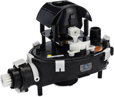 Box motore con centralina per robot piscina Dolphin, componenti in plastica e metallo.