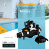 Box motore con centralina per robot piscina Maytronics Dolphin, modello 9995387-EX, sfondo piscina.