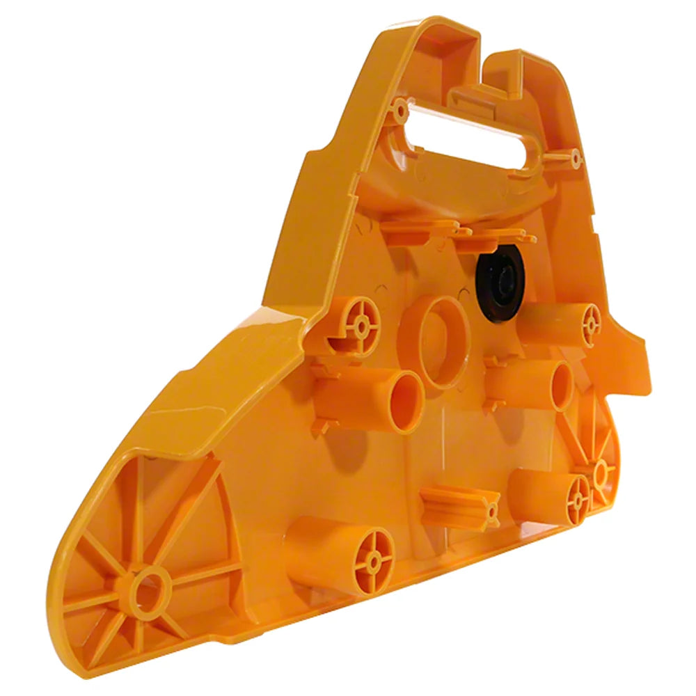 Carter laterale giallo con foro per robot piscina Maytronics Dolphin Wave 50.