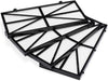 Cartucce filtro 50 micron per robot piscina Maytronics Dolphin, set di quattro, su sfondo bianco.