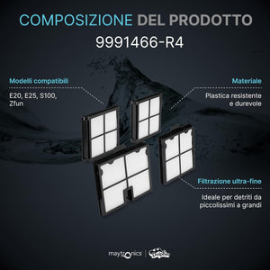 Cartucce filtro ultra fine 50 micron per robot piscina, compatibili con vari modelli Maytronics.
