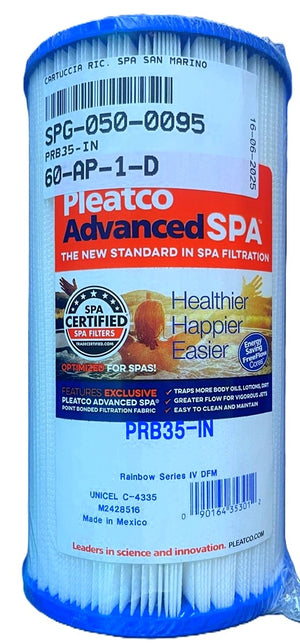 Cartuccia Filtro Ricambio Pleatco per Idromassaggio Spa Weekend & San Marino - Diametro Cm 15,2 / H 23,4