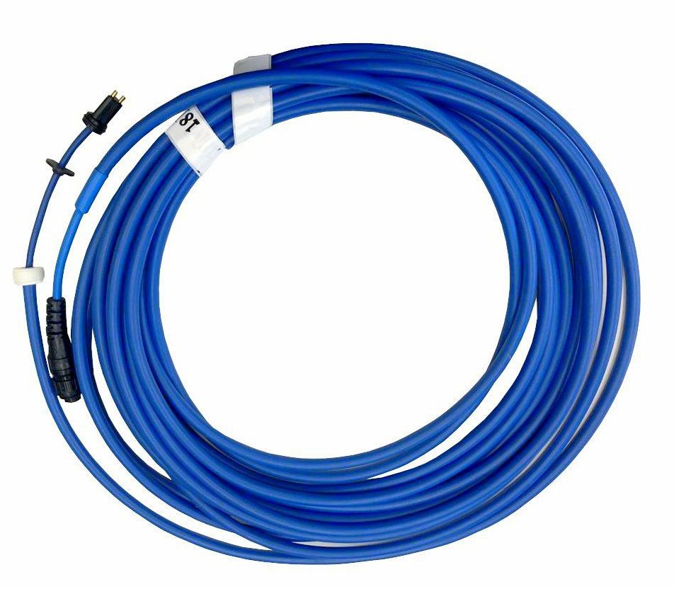 Cavo galleggiante blu 18 metri con connettori a 2 pin per robot piscina Maytronics Dolphin.