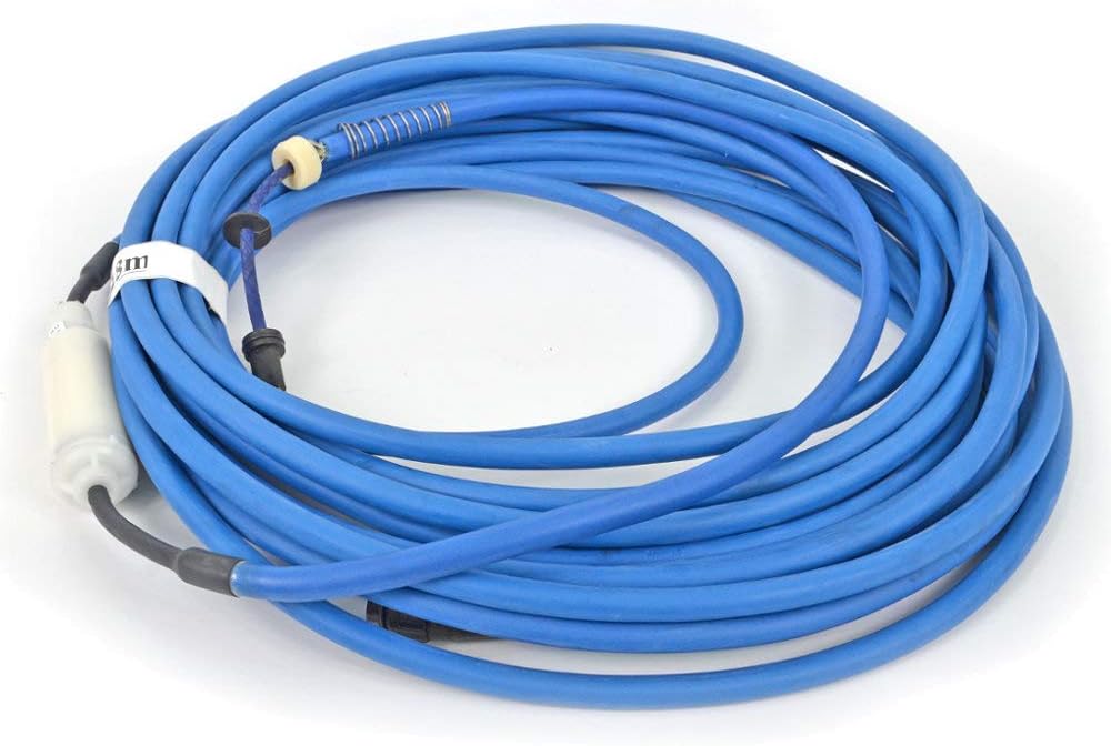 Cavo galleggiante blu da 18 metri con connettori per robot piscina Maytronics Dolphin.